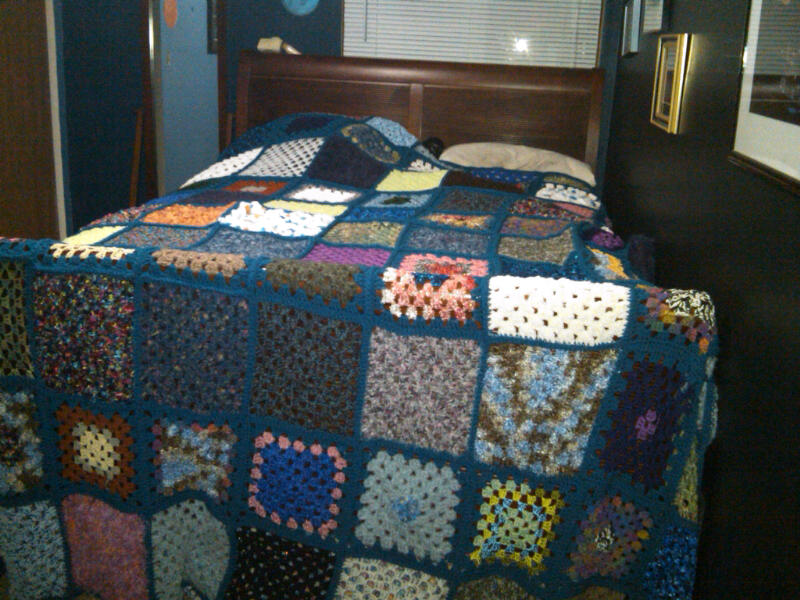 Completed afghan