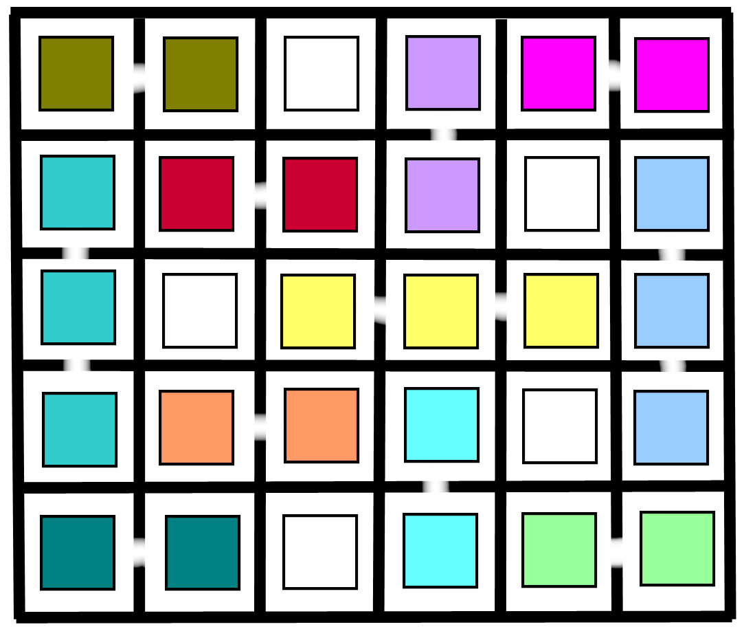 interlocked squares pattern