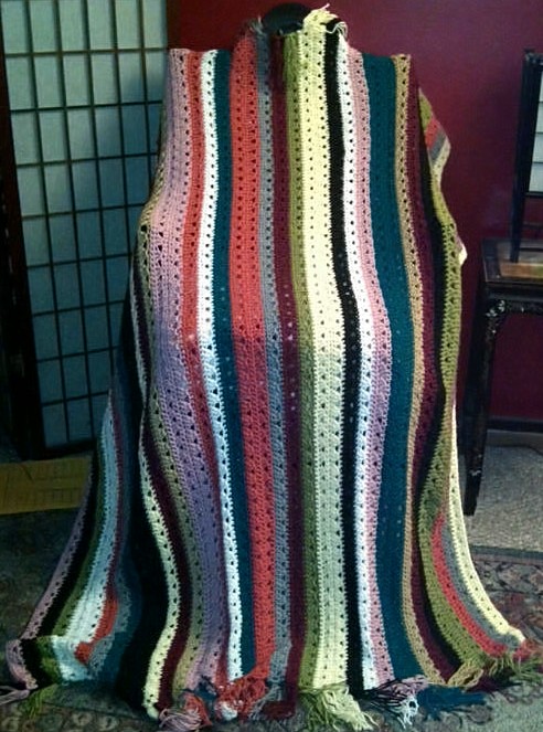 stripes afghan